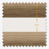Jaluzele Impression Zi și Noapte Wood Eclipse Allure Brush