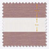 Jaluzele Impression Day & Night Wood Allure Twilight Mauve