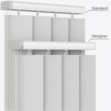 Louvolite Mineral Silver Vertical Blinds - Zen Shades