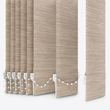 Louvolite Strata SPC Parchment Vertical Blinds - Zen Shades