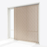 Louvolite Strata SPC Parchment Vertical Blinds - Zen Shades