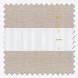 Mocha Meringue Blackout Day & Night Blinds - Zen Shades