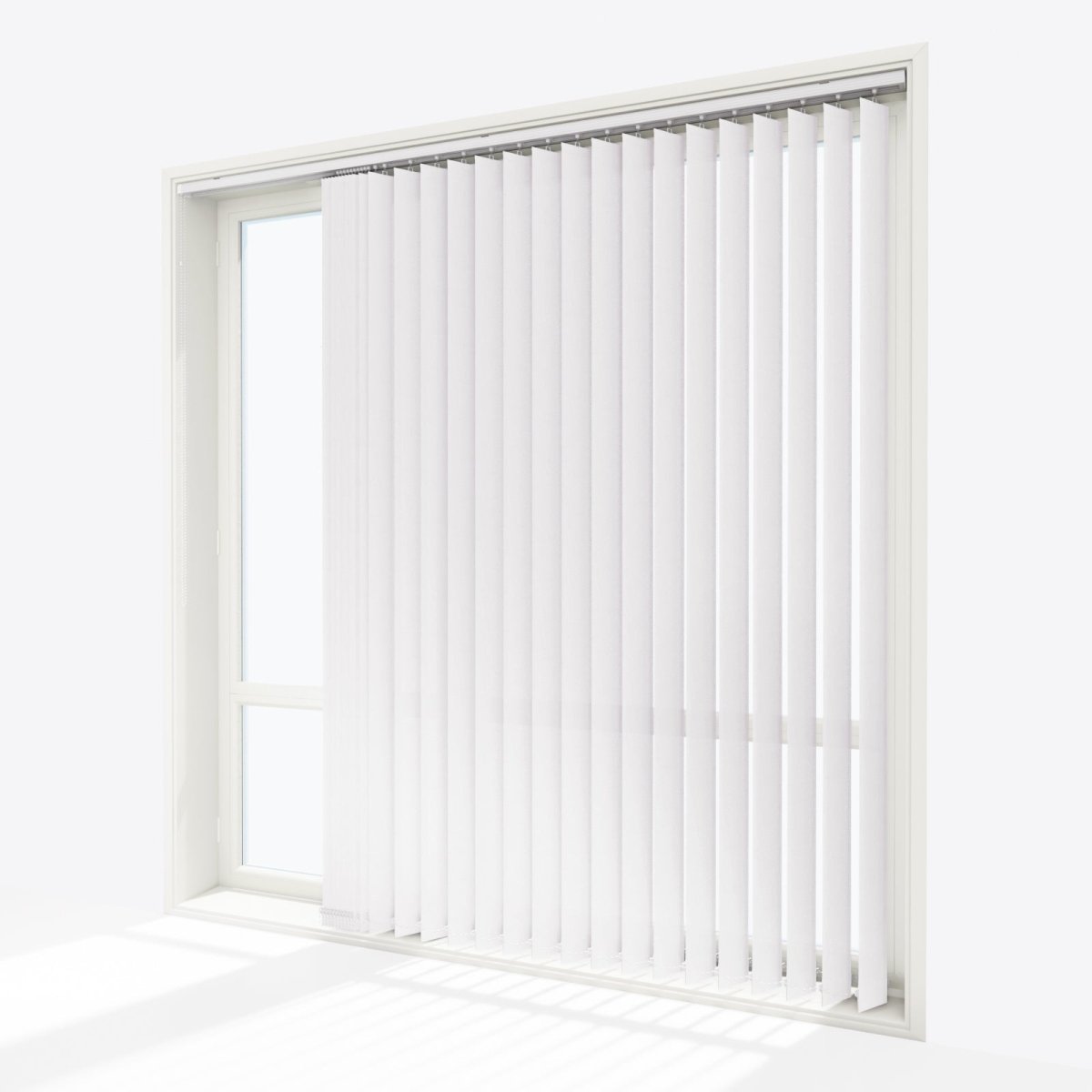 Pacific Brilliant White Vertical Blinds - Zen Shades