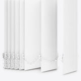 Pacific Brilliant White Vertical Blinds Replacement Slats - Zen Shades