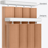 Pacific Cognac Brown Vertical Blinds - Zen Shades