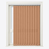 Pacific Cognac Brown Vertical Blinds - Zen Shades