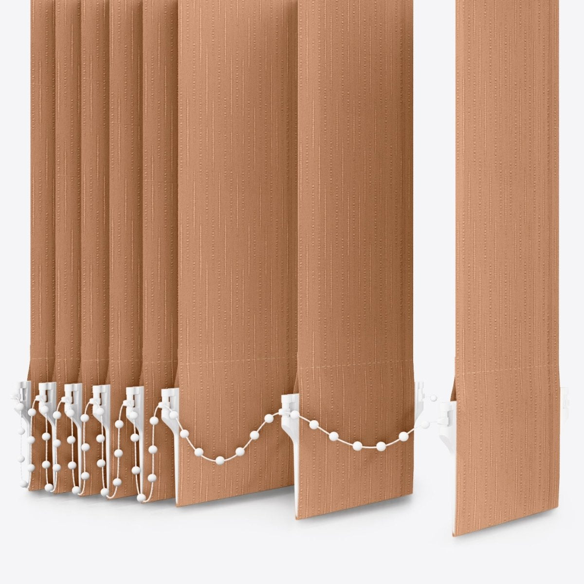 Pacific Cognac Brown Vertical Blinds - Zen Shades