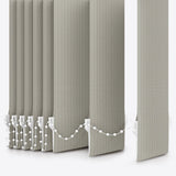 Pencil Stripe Bluish Grey Vertical Blinds - Zen Shades