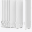 Pencil Stripe Brilliant White Vertical Blinds Replacement Slats - Zen Shades