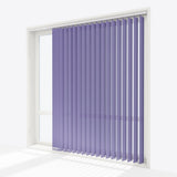 Pencil Stripe Costume Blue Vertical Blinds - Zen Shades
