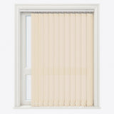 Pencil Stripe Gray Sand Vertical Blinds Replacement Slats - Zen Shades