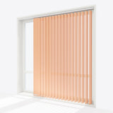 Pencil Stripe Peach Vertical Blinds - Zen Shades