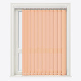 Pencil Stripe Peach Vertical Blinds - Zen Shades