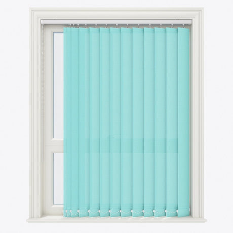 Pencil Stripe Pool Blue Vertical Blinds - Zen Shades