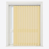 Pencil Stripe Puff Pastry Yellow Vertical Blinds Replacement Slats - Zen Shades