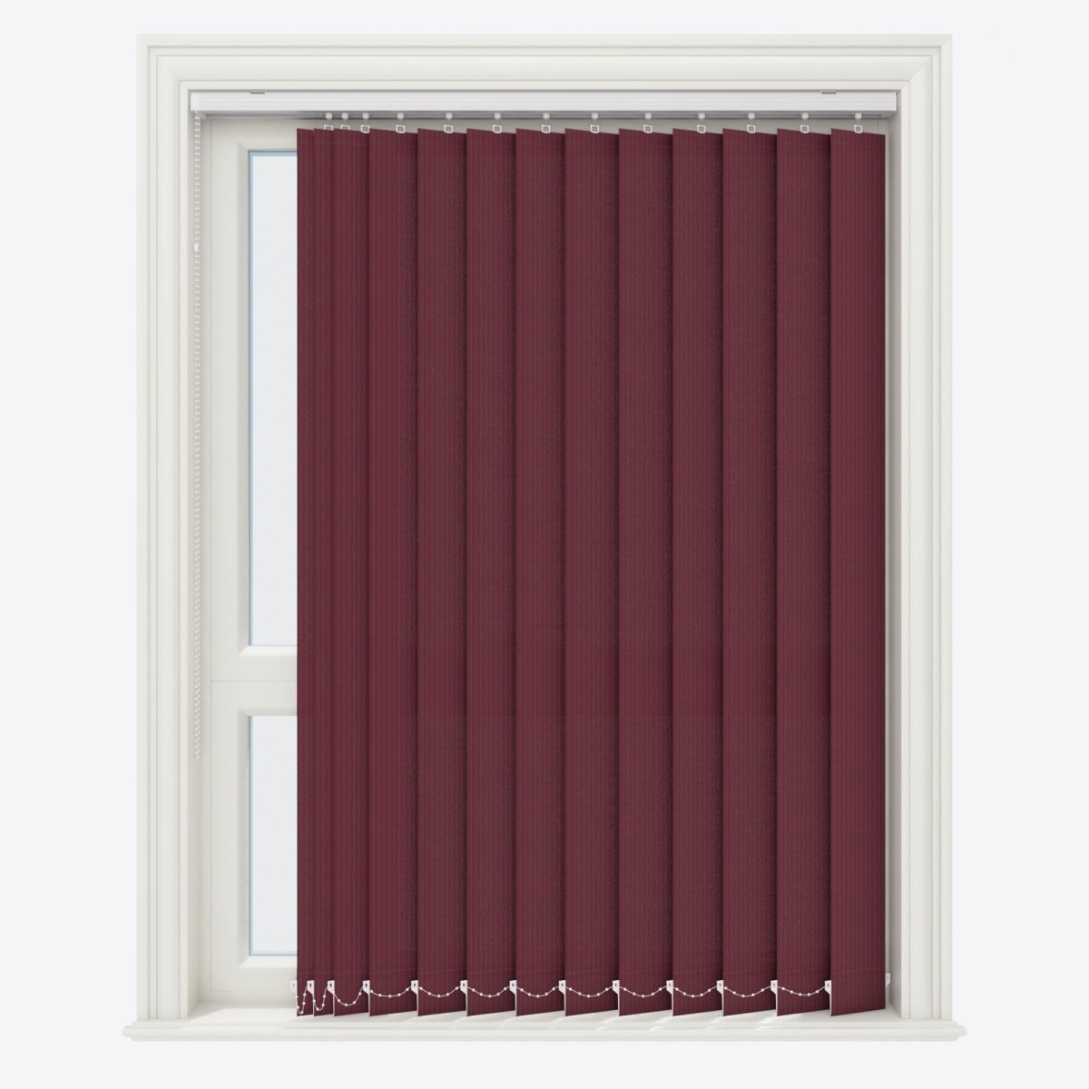 Pencil Stripe Zinfandel Vertical Blinds Replacement Slats - Zen Shades