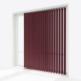 Pencil Stripe Zinfandel Vertical Blinds Replacement Slats - Zen Shades
