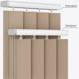 Pristine Bayberry Wax Blackout Vertical Blinds - Zen Shades