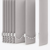 Pristine Dove Blackout Vertical Blinds - Zen Shades