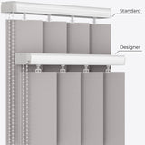 Pristine Dove Blackout Vertical Blinds - Zen Shades
