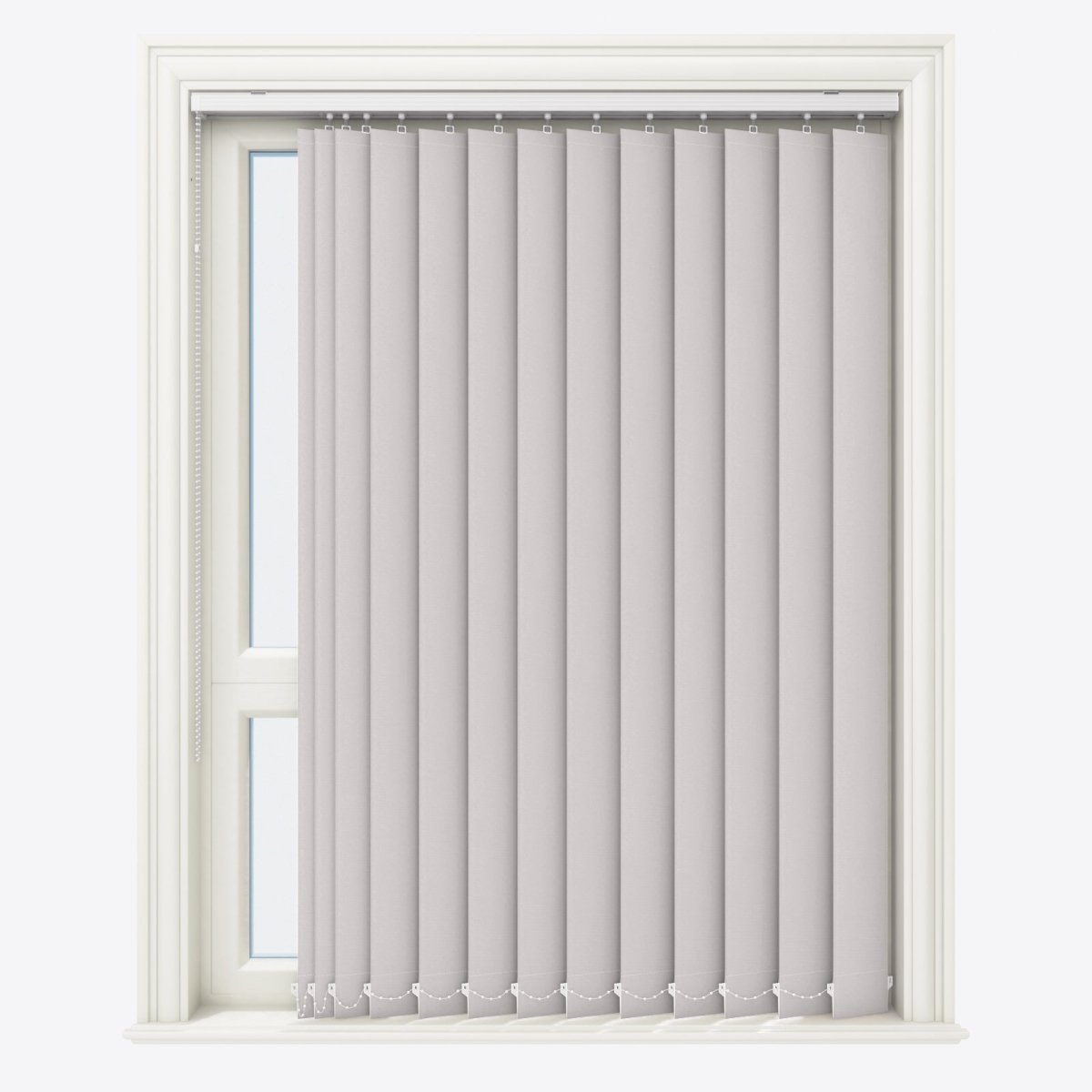 Pristine Dove Blackout Vertical Blinds Replacement Slats - Zen Shades