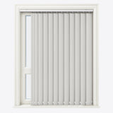 Pristine Grey Mist Blackout Vertical Blinds - Zen Shades