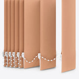 Pristine Peach Bloom Blackout Vertical Blinds - Zen Shades