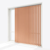 Pristine Peach Bloom Blackout Vertical Blinds - Zen Shades