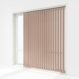 Pristine Savannah Tan Blackout Vertical Blinds - Zen Shades