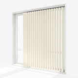 Pristine Tofu Blackout Vertical Blinds - Zen Shades