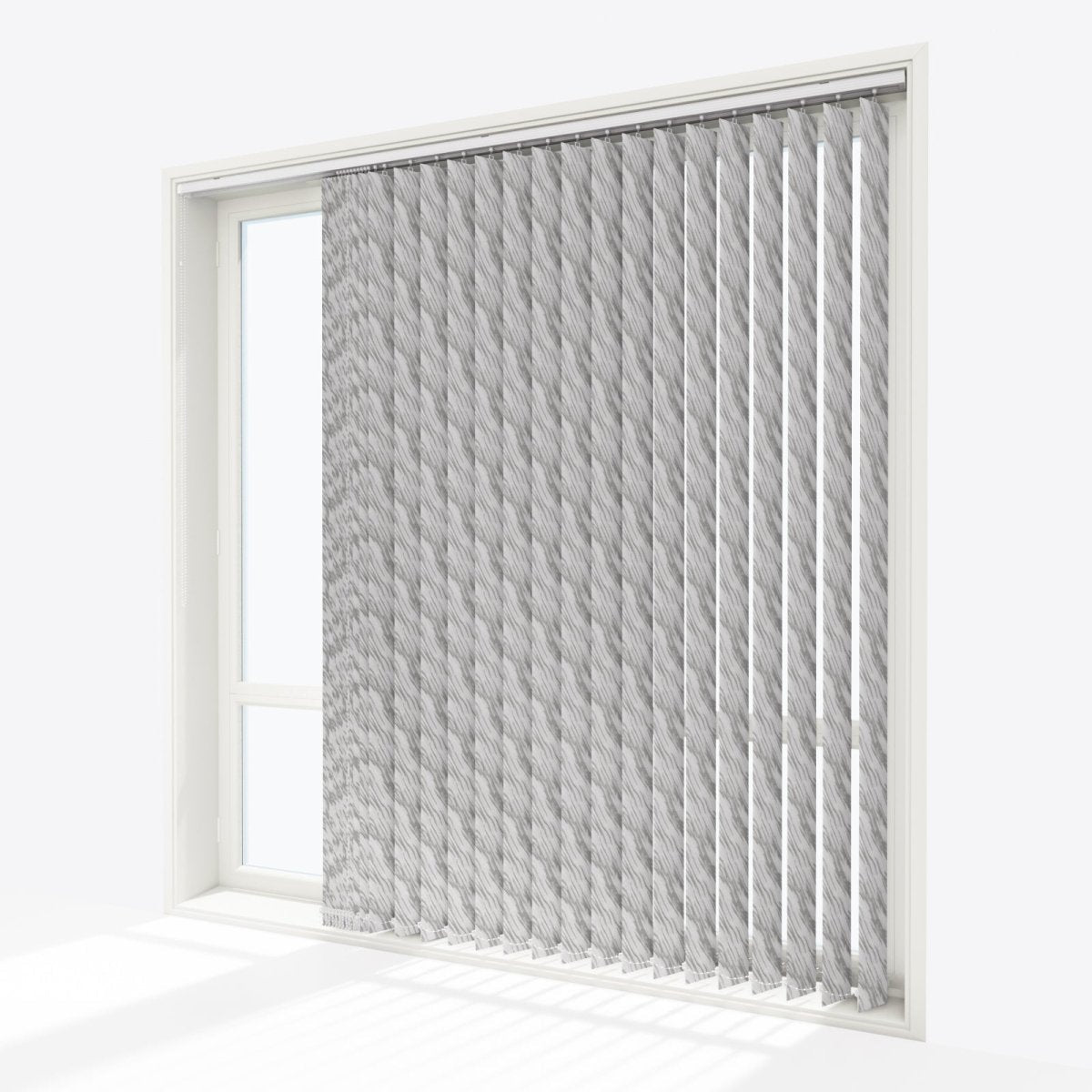 Ray Quiet Grey Vertical Blinds - Zen Shades