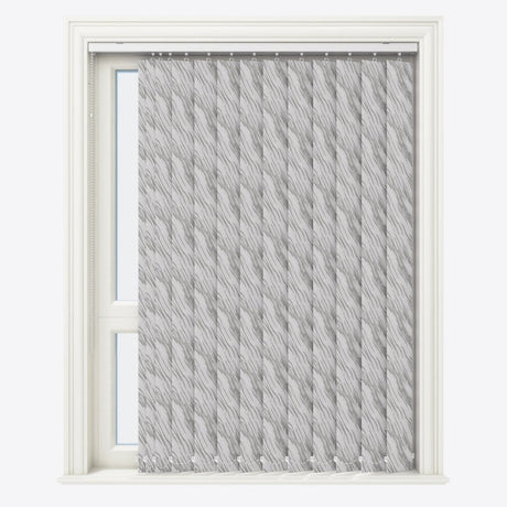 Ray Quiet Grey Vertical Blinds - Zen Shades