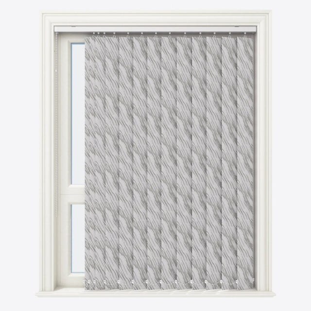 Ray Quiet Grey Vertical Blinds - Zen Shades