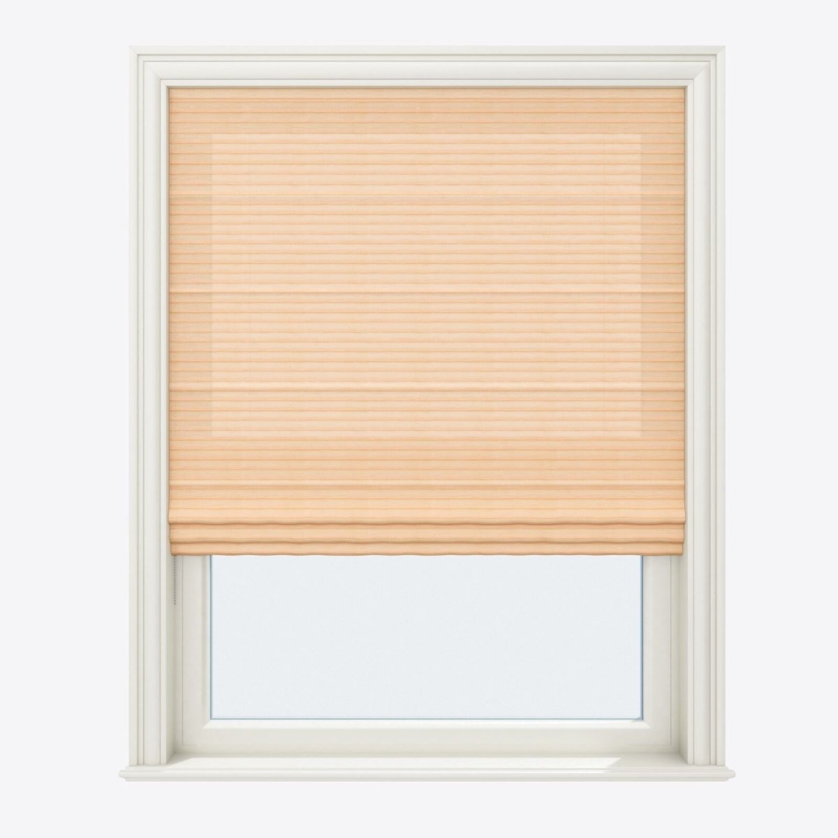 Silhouette Biscuit Cream Roman Blinds - Zen Shades