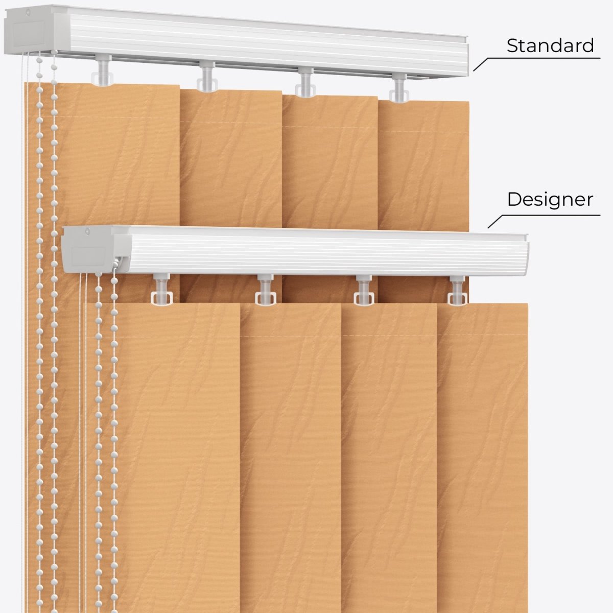 Solo Candle Yellow Vertical Blinds - Zen Shades