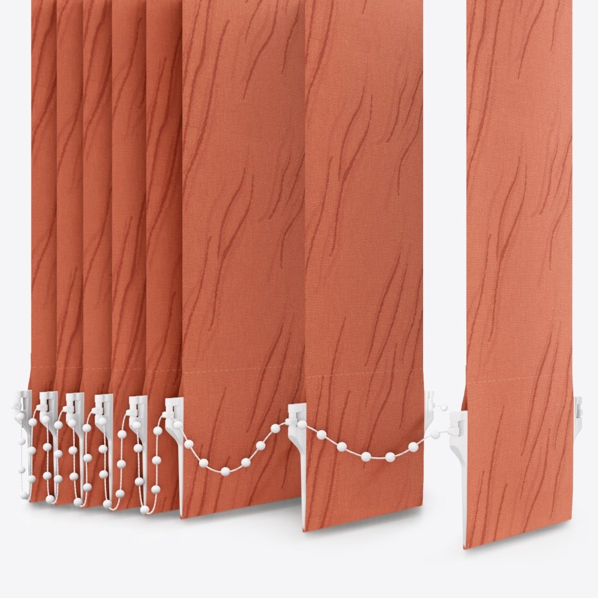 Solo Salmon Pink Vertical Blinds - Zen Shades