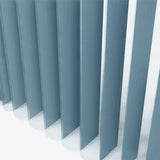 Spotted Colonial Blue Day & Night Vertical Sheer 40cm - Zen Shades