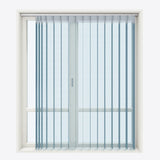 Spotted Colonial Blue Day & Night Vertical Sheer 40cm - Zen Shades