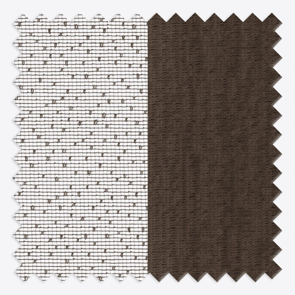 Spotted Obsidian Brown Day & Night Vertical Sheer 40cm - Zen Shades