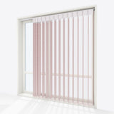 Spotted Pale Mauve Day & Night Vertical Sheer 40cm - Zen Shades