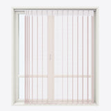 Spotted Pale Mauve Day & Night Vertical Sheer 40cm - Zen Shades