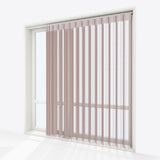 Stripe Adobe Rose Day & Night Vertical Sheer 40cm - Zen Shades