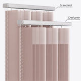 Stripe Adobe Rose Day & Night Vertical Sheer 40cm - Zen Shades