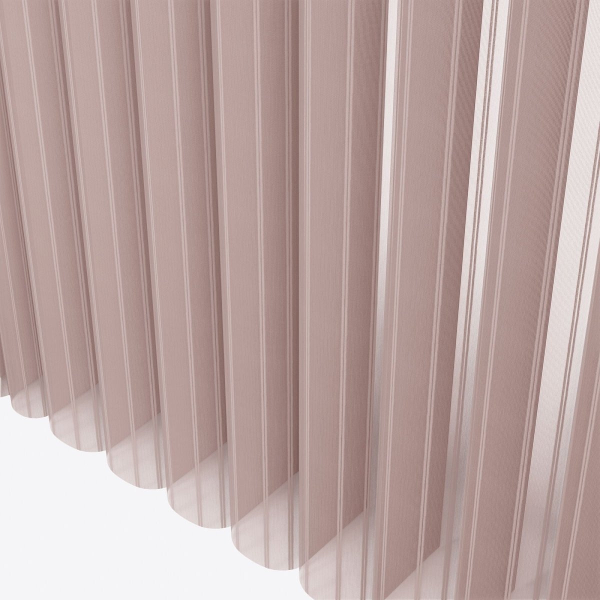 Stripe Adobe Rose Day & Night Vertical Sheer 40cm - Zen Shades