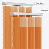 Stripe Apricot Tan Day & Night Vertical Sheer 40cm - Zen Shades