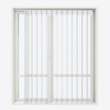 Stripe Brilliant White Day & Night Vertical Sheer 40cm - Zen Shades