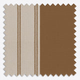Stripe Bronze Brown Day & Night Vertical Sheer 40cm - Zen Shades