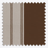 Stripe Cocoa Day & Night Vertical Sheer 40cm - Zen Shades