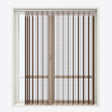 Stripe Cocoa Day & Night Vertical Sheer 40cm - Zen Shades