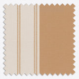 Stripe Cognac Brown Day & Night Vertical Sheer 40cm - Zen Shades